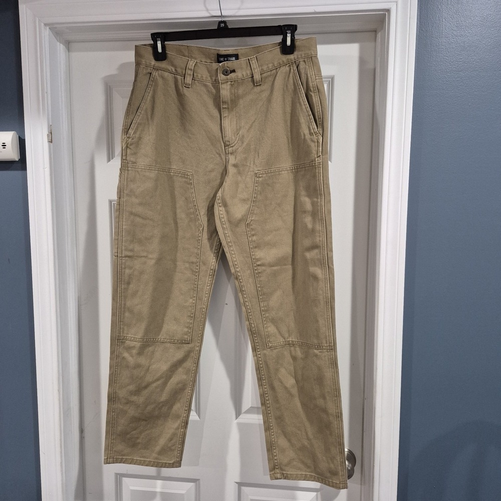 Line of Trade Pants Mens 34x32 Field Tan Double Knee Workwear Utility Twill‎